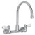 American Standard 7295.252 - Heritage 2-Handle Wall-Mount Kitchen Faucet with Soap Dish