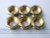 Central Brass X765-TA Brass Hex Packing Nut for Stem Assembly-6/pk,