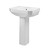 Gerber 23-564 Viper Petite 4"CC Ped Lav Combo: 13-564 Lav w/ 29-834 Ped White