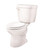 Gerber 21-904 - Maxwell ? 1.28 gpf (4.8 Lpf) Round Front Two Piece Toilet, 14-inch Rough-In