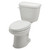 Gerber GWS21112 Maxwell SE 1.28gpf EL 12" RI Combo: GSE21162 Bowl w/ GWS28170 Tank White