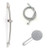 Jaclo 522-464 Dynamica II Hand Shower and Wall Bar Kit - No Supply Elbow
