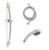 Jaclo 522-438 FRESCIA Hand Shower and Wall Bar Kit - No Supply Elbow