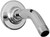 Meridian 2093570 - 5-inch Shower Arm (Solid Brass Construction) - Brushed Brass