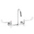 Speakman SC-5746 - Commander thru/back faucet with 5 1/4-inch deep gooseneck rigid or swivel with 6-inch wrist blade handles