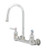 T&S Brass - B-0330-M - Double Pantry Faucet, Wall Mount, 8-inch Centers, Rigid Gooseneck, Lever Handles (Qty. 6)