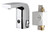 Chicago Faucets 116.948.AB.1 - HyTronic Edge Lavatory Sink Faucet with Dual Beam Infrared Sensor