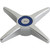 Chicago Faucets - 633-COLDJKCP - 4-Arm Cross Handle
