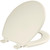 600E4 346 - Bemis Ashland Round Enameled Wood Toilet Seat, Easy-Clean, Whisper-Close and Precision Seat Fit Adjustable Hinge, Biscuit
