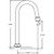 Central Brass CS-22002 4-3/32" Combo Rigid/Swivel Gooseneck Spout With Aerator, Chrome