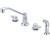 Central Brass 1173-A-Q - Ledge Mount Kitchen with Side Spray