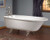 Cheviot 2094 - TRADITIONAL ROLL TOP Cast Iron Bath with No Faucet Holes
