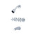 CENTRAL BRASS 80868-C3 Three Handle Tub & Shower Set 8" Centers, Brass Spout