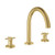 Grohe 25273GN0 Atrio 3-Hole 2-Handle Deck Mount Roman Tub Faucet, Brushed Cool Sunrise (Gold)