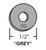 Kissler - KK-1301 - KolorKote Flat Washer 1/2-inch OO