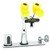 Speakman SEF-1816 - Eyesaver faucet combining an eyewash & faucet that work independently. Battery operated, 8-inch deck plate with thermostatic mixing valve and manual override.