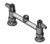 T&S Brass 5F-8DLS00 equip 8" Deck Mount Faucet, Lever Handles, Swivel Outlet, Less Nozzle, Supply Nipple Kit