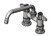 T&S Brass 5F-4DWS08 Equip 4" Deck Mount Swivel Base Fct, 8" Swing Nozzle, Wrist Handles & Supply Nipple Kit