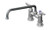 T&S Brass - B-0225-CR - Double Pantry Faucet, Deck Mount, 4-inch Centers, 12-inch Swing Nozzle, Cerama Cartridges