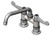 T&S Brass 5F-4DWX08 - Equip 4-inch C/C Deck Mount Faucet, Swivel, 8-inch Swing Nozzle, 4-inch Wrist-Action Handles
