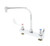 T&S Brass B-1120-04 - Workboard Faucet, Deck Mount, 8" Centers, Swing Gooseneck (B-2387), Wrist Handles