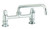 T&S Brass - 5F-8DLX12 - Faucet, 8-inch Centers, Deck Mount, 12-inch Spout