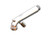 T&S Brass 017535-40 - Plain End Spout Assembly, Polished Chrome W/ Bottom Mount, Clevis, Roll Pin