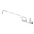 T&S Brass - B-0230-CR - 8-inch WALL MOUNT, 18-inch SWING NZL, CERAMAS, SPRING CHECKS