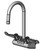 T&S Brass 5F-4WWX05 - Equip 4-inch Wall Mount Faucet W/ 5 1/2-inch Swivel Gooseneck, 4-inch Wrist Handles, & 2.2 Gpm Aerator