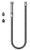 T&S Brass - B-0044-H5 - Hose, 44-inch Flexible Stainless Steel with 172A Adapter and a 053A Adapter