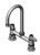 T&S Brass 5F-7DLS05 equip 7" Deck Mount Faucet, Lever Handles, 5 1/2" Swivel GN & 1/2" NPT Sply Nipple Kit