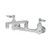 T&S Brass - B-0234-EE - Double Pantry Faucet, Wall Mount, 8-inch Centers, 6-inch Cast Spout, EE Inlets