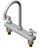 T&S Brass B-1142-XS Workboard Faucet, Deck Mount, 8" Centers, Swivel Gooseneck, Lever Handles, 2" Shanks