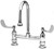 T&S Brass - B-0323-04 - Medical Faucet, Deck Mount, 8-inch Centers, Rigid Gooseneck, 4-inch Wrist Action Handles