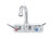 T&S Brass - B-1146-01 - Workboard Faucet, Wall Mount, 4-inch Centers, 131X Swivel Gooseneck, Lever Handles