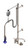 T&S Brass B-0140-08 - Pre-Rinse: 8-inch Wall Mount, Balancer Arm, 68-inch Flex Hose, B-0108 Spray Valve, Add-On Faucet
