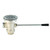 T&S Brass B-3960-XS - Waste Drain Valve, Short Lever Handle, 3-inch X 2-inch & 1-1/2-inch Adapter