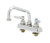 T&S Brass B-1110-QT - Workboard Faucet, 4-inch Deck Mount, 6-inch Nozzle, Lever Handles, Quarter-Turn