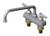 T&S Brass - B-1112-XS - Workboard Faucet, Deck Mount, 4-inch Centers, 10-inch Swing Nozzle, Lever Handles, 2-inch Shank