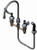 T&S Brass - B-2347-05 - Medical Faucet w/Sidespray, 8-inch Centers, Swivel Gooseneck w/Aerator, 4-inch Wrist Action Handle
