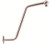 Danze D481116BN - 13-inch S Shaped Shower Arm with Flange - Tumbled Bronzeushed Nickel