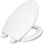 1100E2 000 - Bemis Kennan Elongated Plastic Toilet Seat, Whisper-Close Hinge and Super Grip Bumpers, White