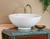 Cheviot 1198W - WATER LILY OVERCOUNTER LAVATORY-13 3/4X13 3/4-WHITE