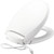 H900NL 000 - Bemis Radiance Round Plastic Toilet Seat, iLumalight, StayTite Seat Fastening System, and Whisper-Close with Precision Seat Fit Adjustable Hinge, White