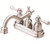 Danze D301057BN - Opulence Two Handle Centerset Lever Handle MPU - Tumbled Bronzeushed Nickel