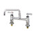 Encore KN61-8014 - 8 inch Elevated Bridge Deck Mounted Faucet with 14 inch Swing Spout, Compression Valves and 2.2 gpm Aerator