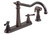 Gerber 42-806-RB Brianne? Traditional Two Handle Kitchen Faucet with Side Spray, Oil Rubbed Bronze Finish