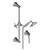 Graff G-8650-AU Finezza UNO Slide Bar Handshower Set, 24K Gold Plated