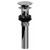 Graff G-9956-UB Push-Top Umbrella Pop-Up Drain with Overflow, Unfinished Brass