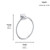 Grohe 403392431 Allure New Towel Ring, Black